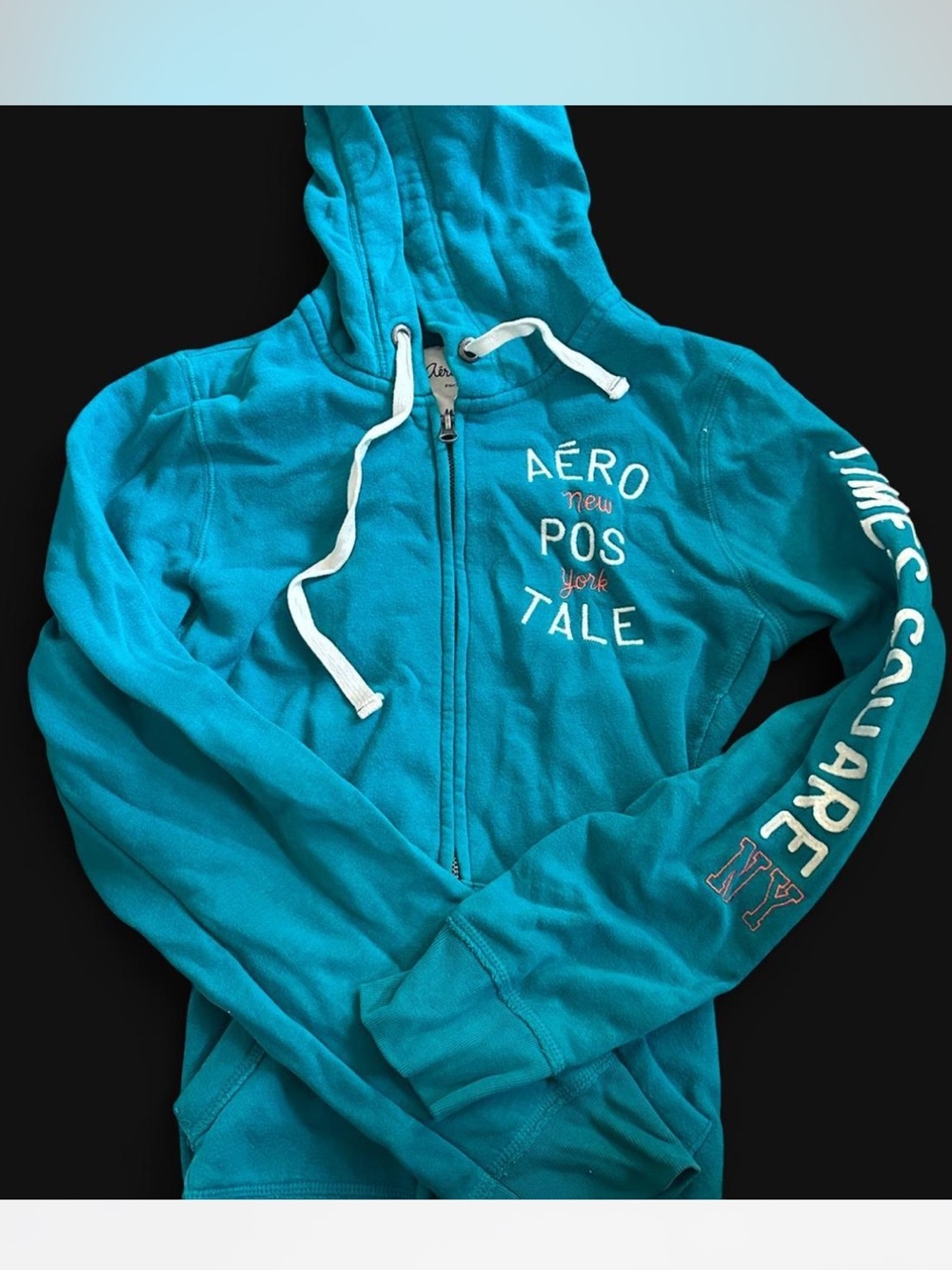 Y2K Vintage Aeropostale zip up hoodie size medium #aeropostale #hoodie